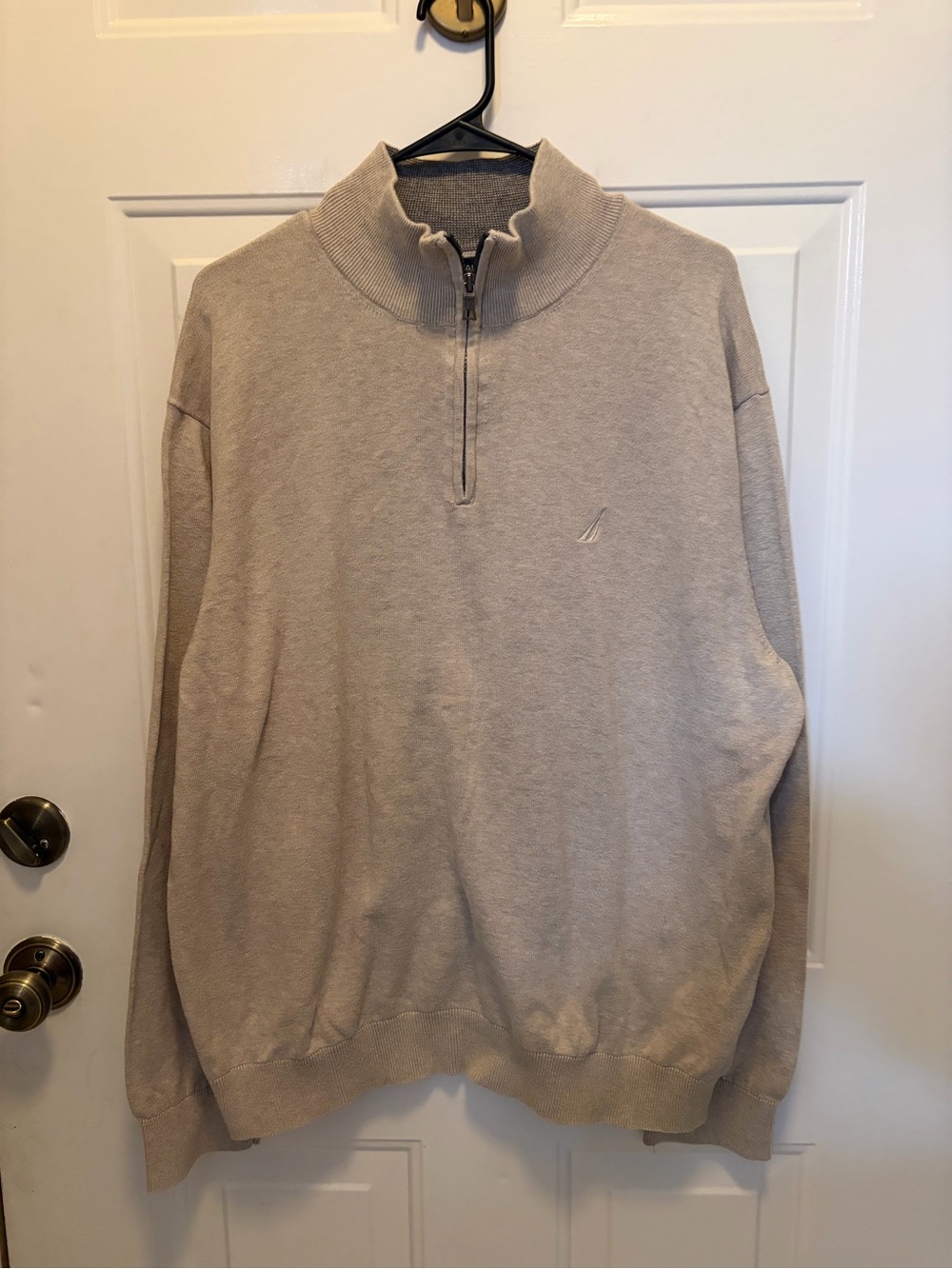 Men's Quarter-Zip Sweater Pullover - grey